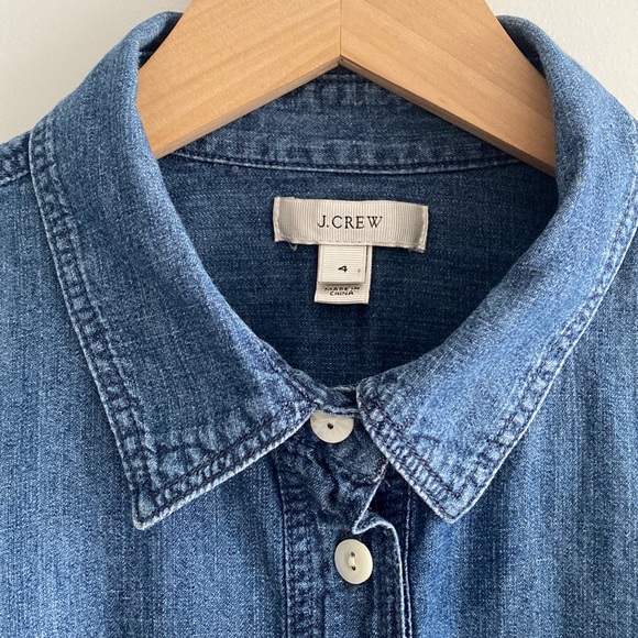 Chambray Pullover Button Collared - One Pocket - Picture 4 of 6